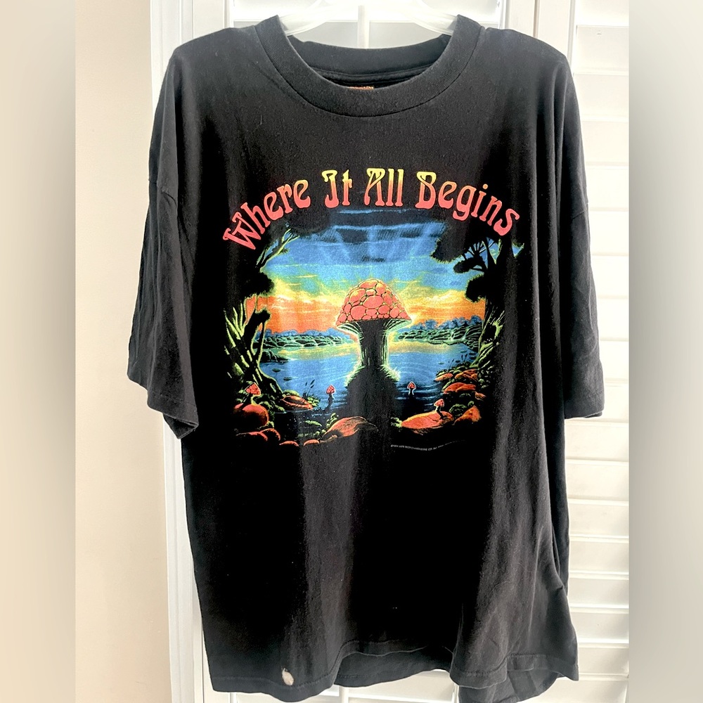 ALLMAN BROTHERS BAND 1994 Rare Vintage Single Stitch Tour Tee Shirt XXL BROCKUM